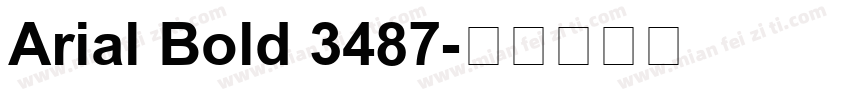 Arial Bold 3487字体转换